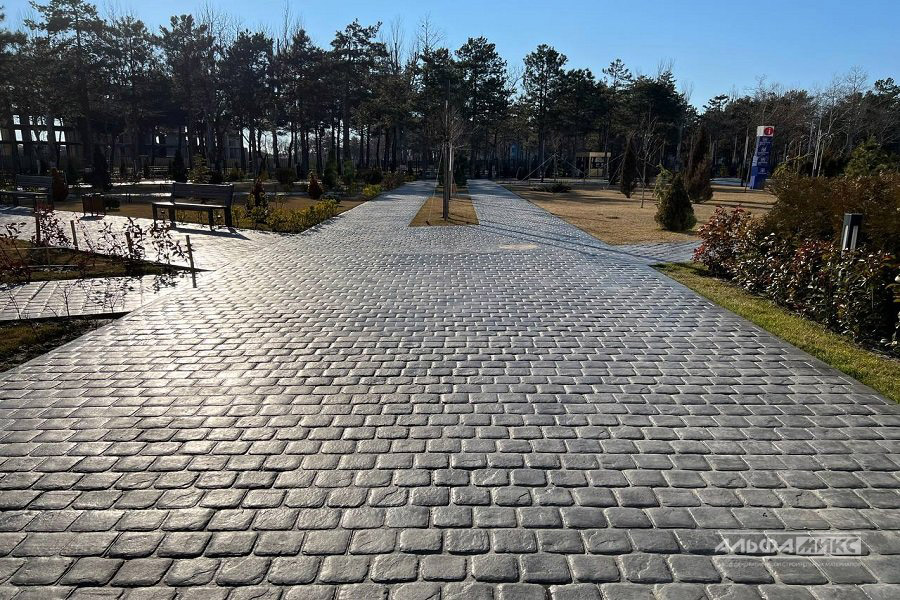 Парк из печатного бетона